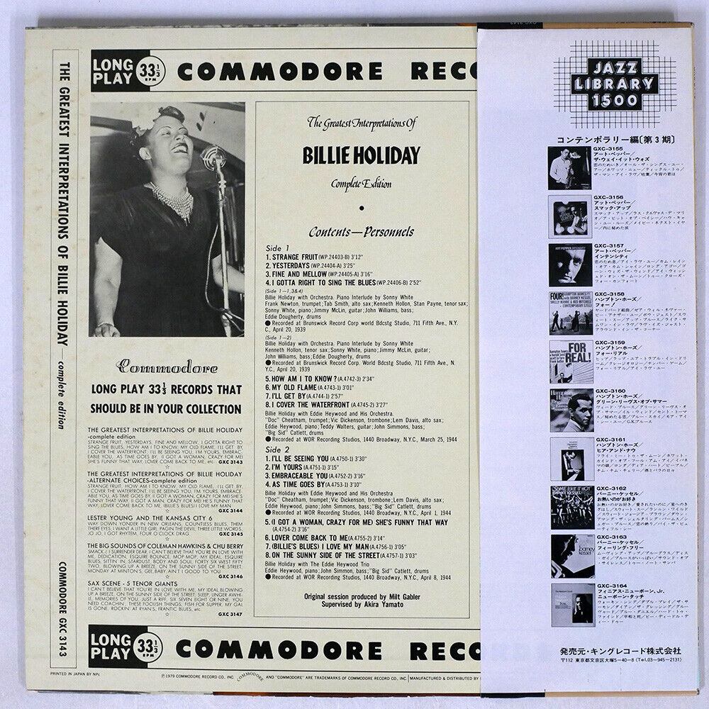 Billie Holiday - The Greatest Interpretations - LP