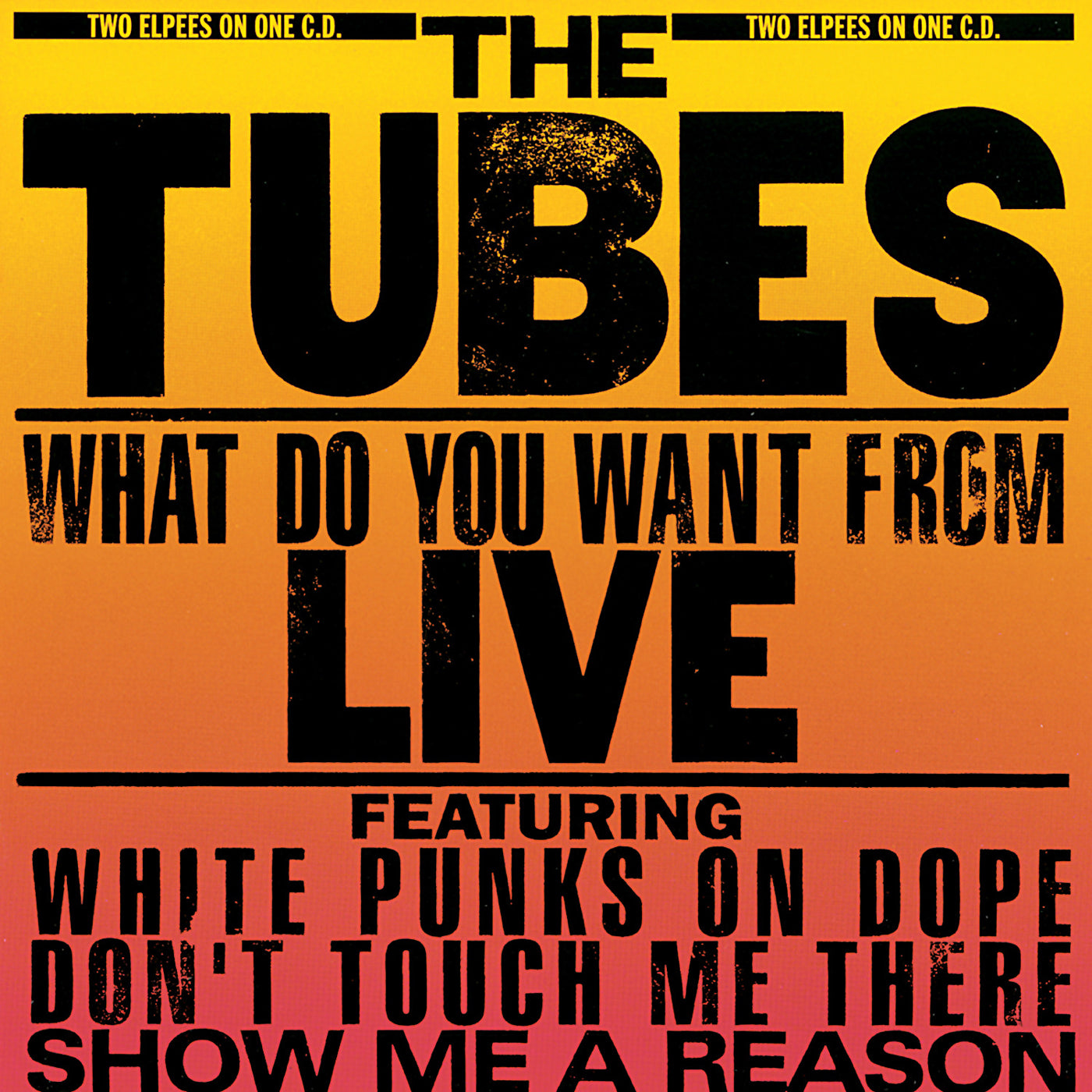 The Tubes - What Do You Want From Live - VINTAGE vinyl record for sale