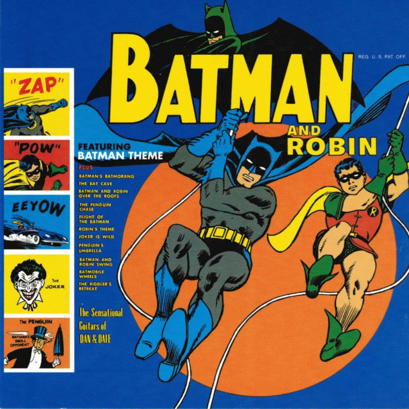 The Sensational Guitars of Dan and Dale - Batman and Robin - VINTAGE vinyl record for sale