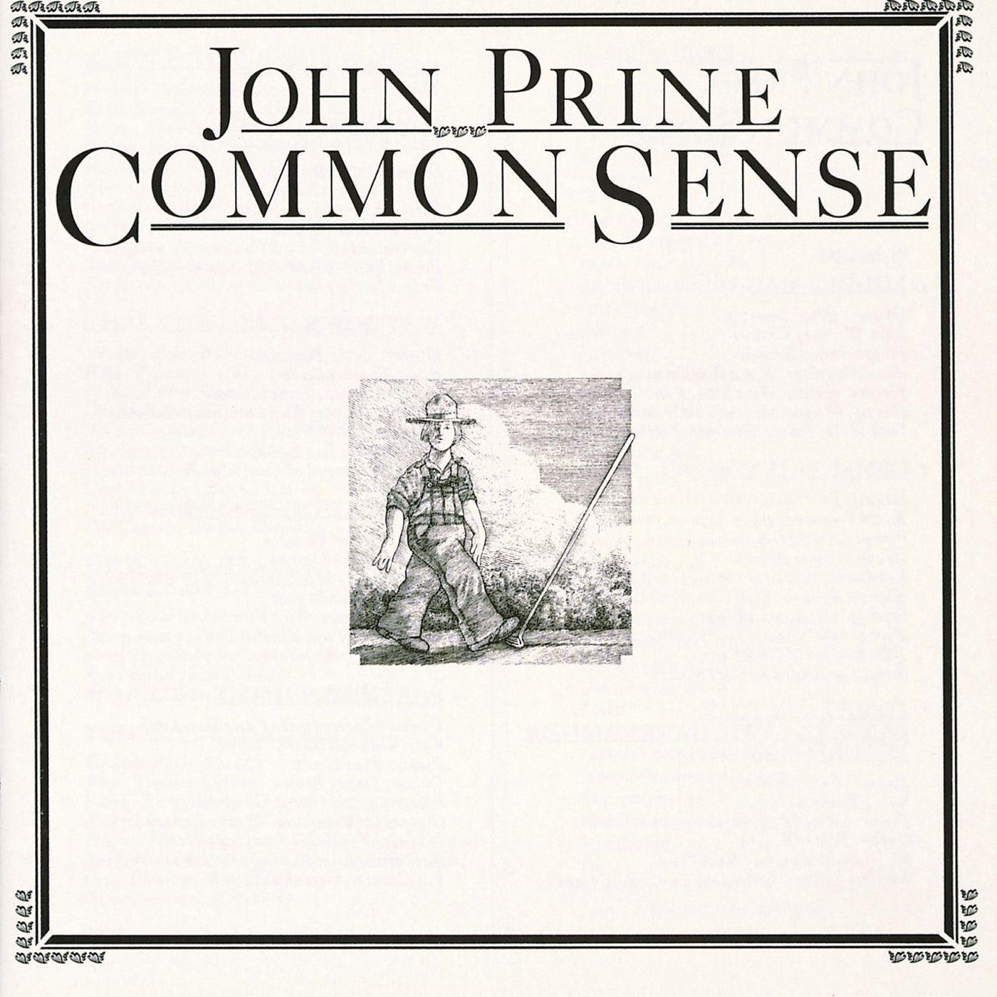 PRINE JOHN - COMMON SENSE - LP