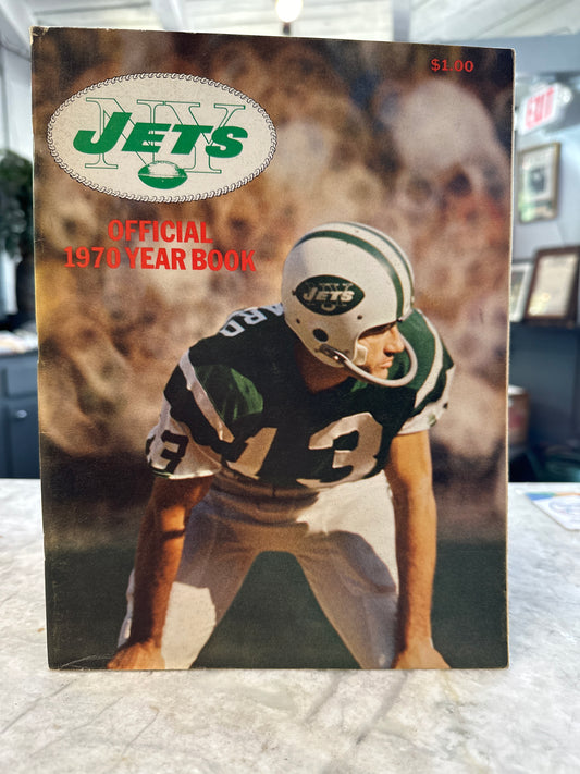 1970 New York Jets Yearbook w/Don Maynard  Cover