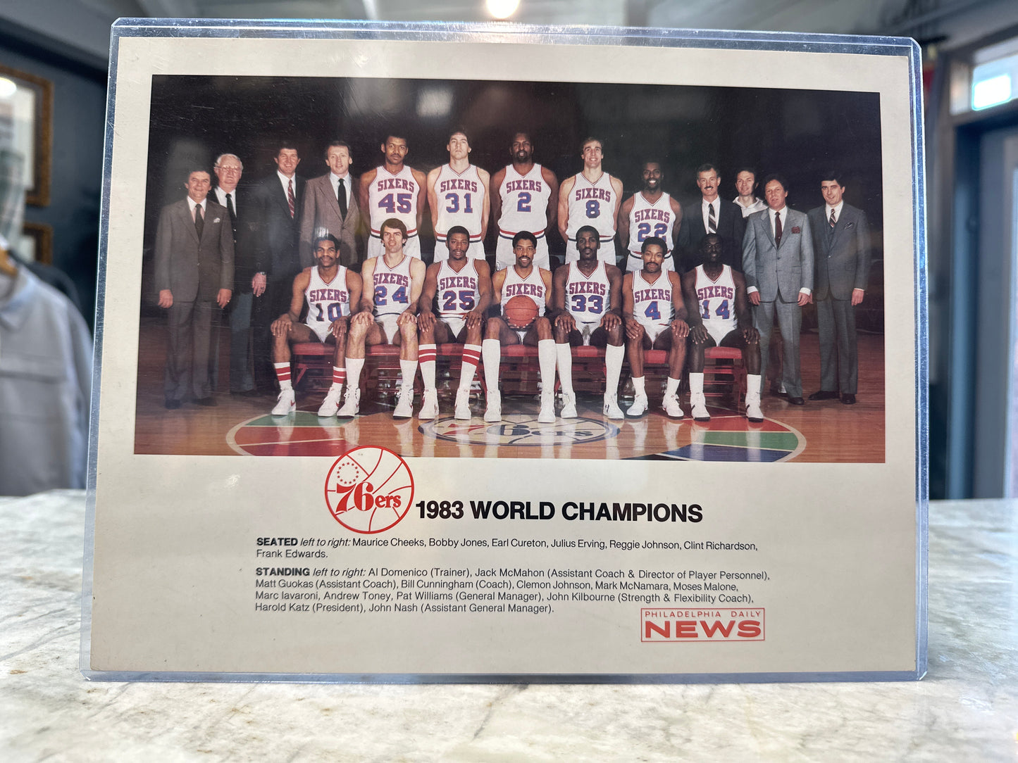 1983 Sixers Champions Daily News Pic