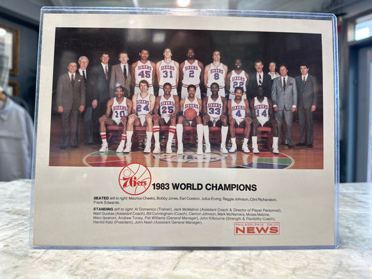 1983 Sixers Champions Daily News Pic