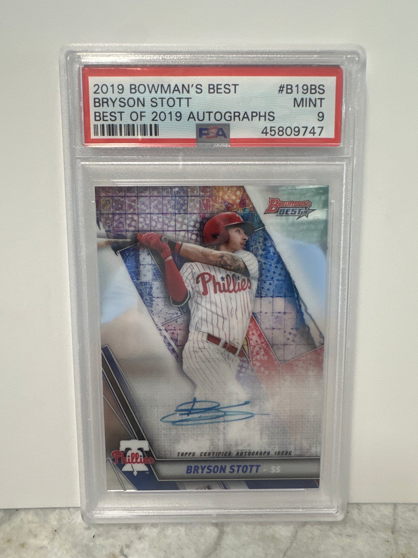 2019 Bowmans Best Stott Au PSA9
