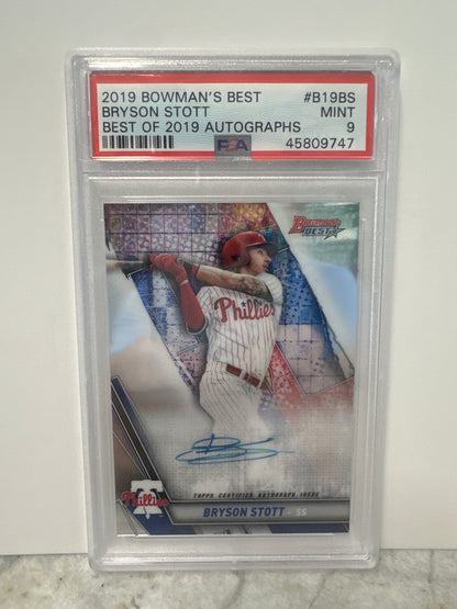 2019 Bowmans Best Stott Au PSA9