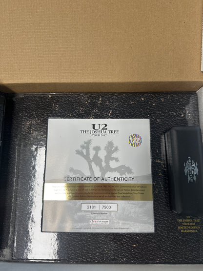 U2 - Joshua Tree 2017 Limited Edition VIP Tour Book with Harmonica