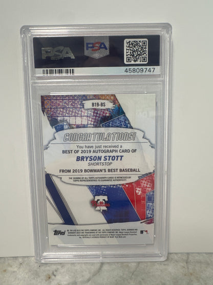 2019 Bowmans Best Stott Au PSA9