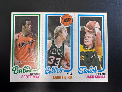 Topps 1980-81 Scoring Leader Larry Bird Rookie