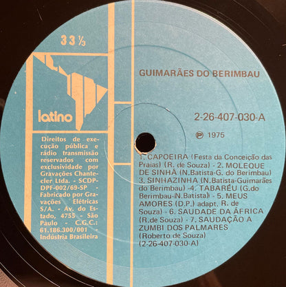 Guimarães Do Berimbau : Sambas De Roda E Capoeira (LP)
