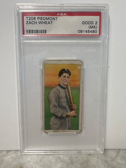 T206 Zach Wheat PSA 2 GD