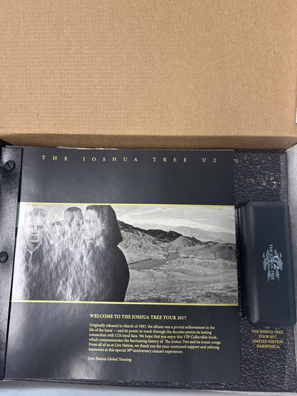 U2 - Joshua Tree 2017 Limited Edition VIP Tour Book with Harmonica
