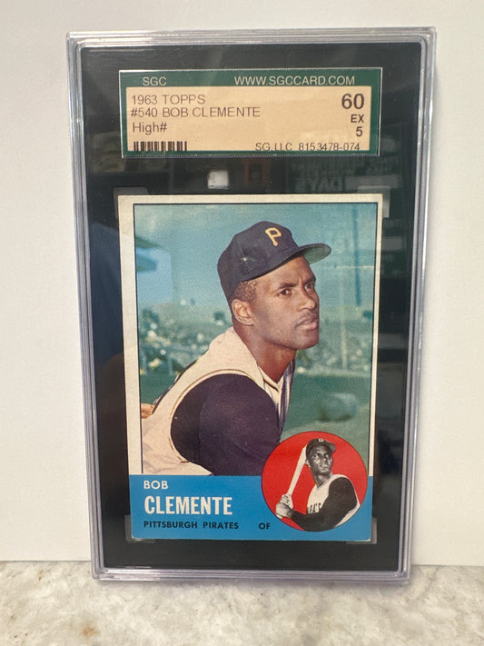 1963 Topps #540 Roberto Clemente SGC 60 EX