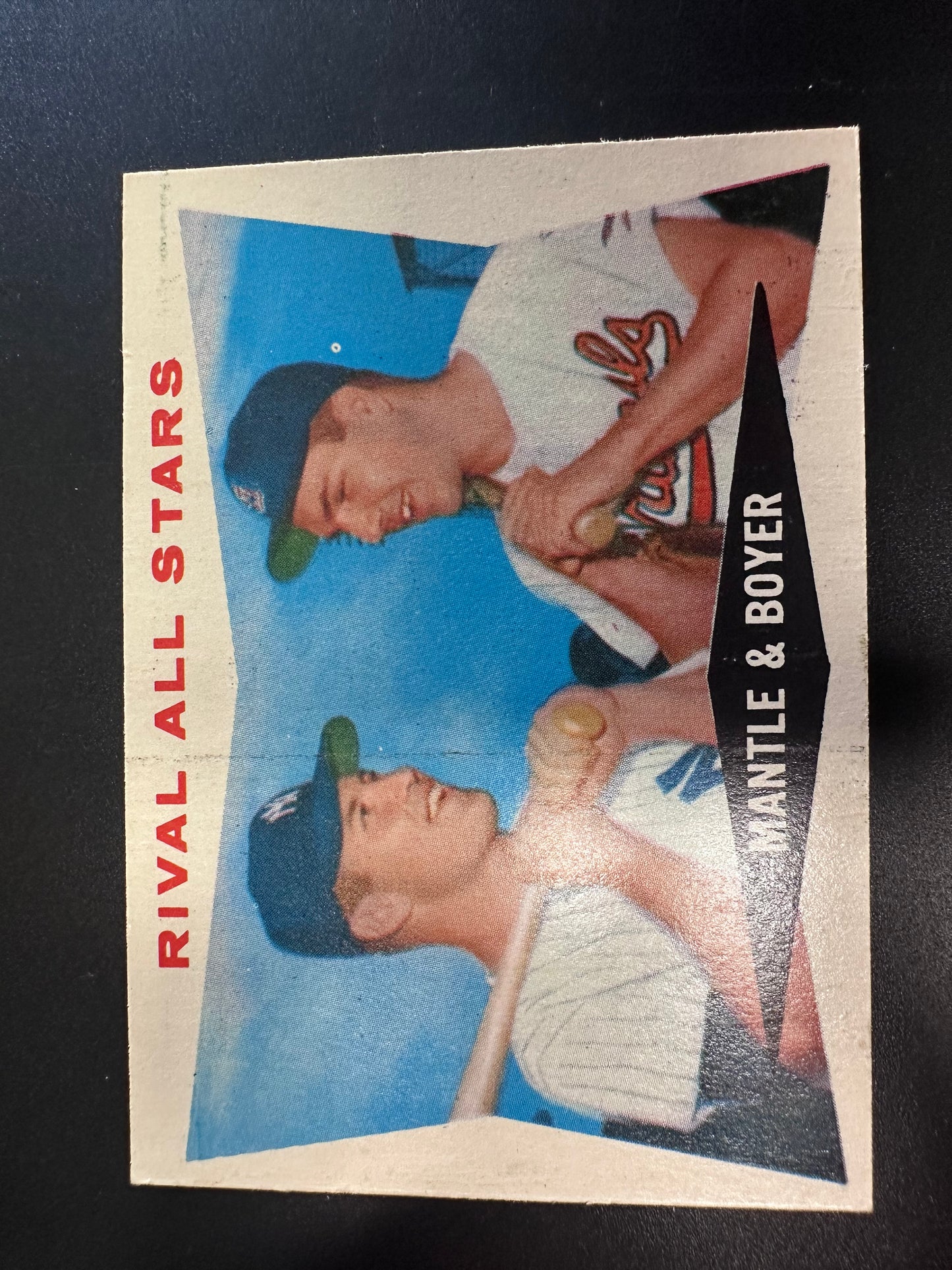 1960 Topps Rival All Stars Mantle Boyer #160