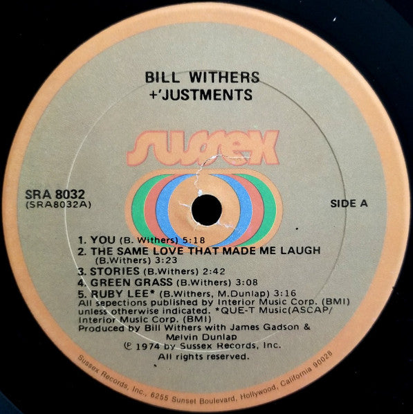 Bill Withers - +'Justments - LP 3