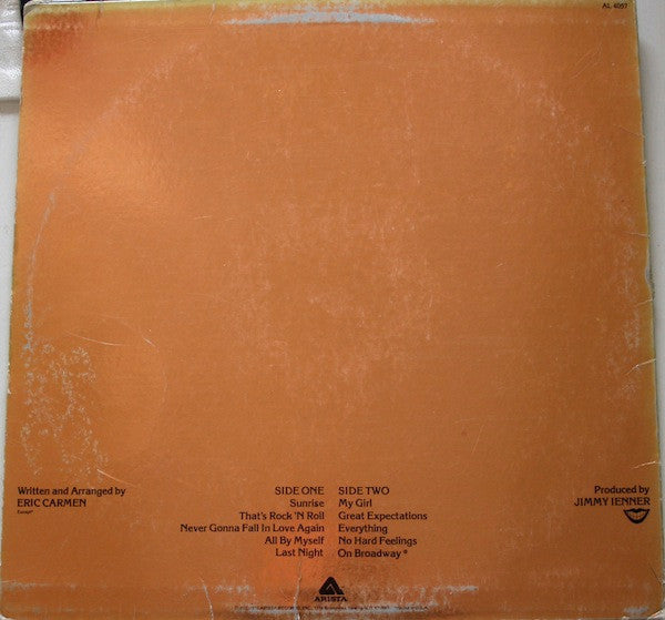 Eric Carmen - Eric Carmen - LP 2