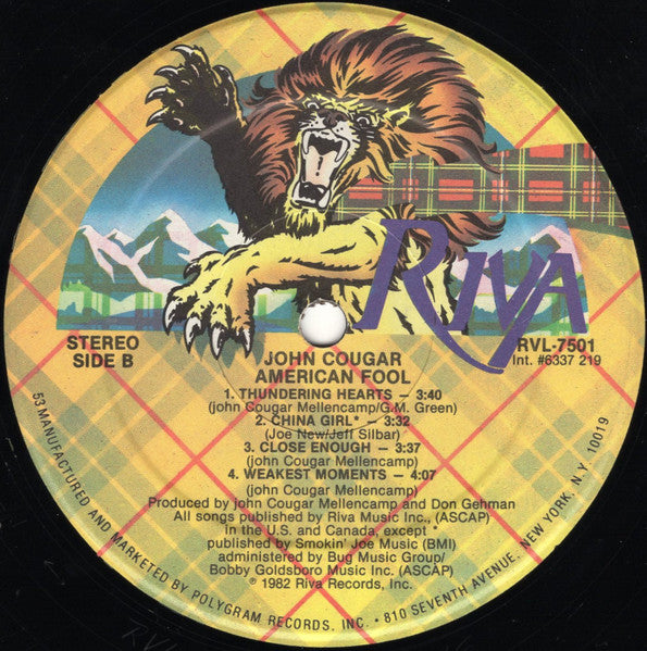John Cougar - American Fool - LP 4