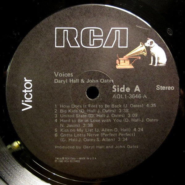 Daryl Hall & John Oates - Voices - LP 3