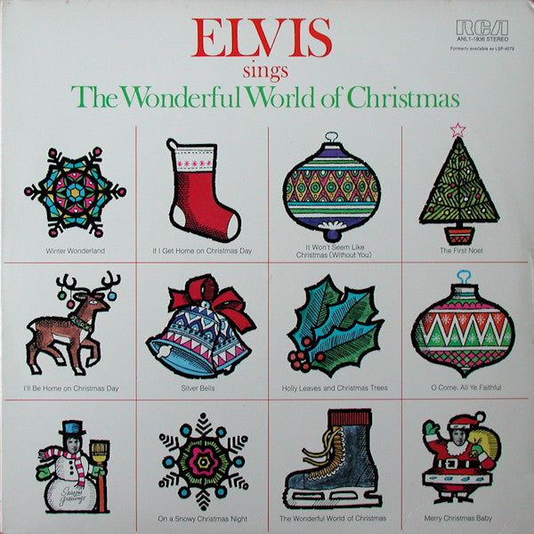 Elvis - Elvis Sings the Wonderful World OF Christmas - LP
