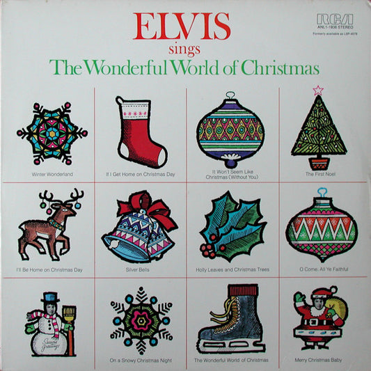 Elvis - Elvis Sings the Wonderful World OF Christmas - LP