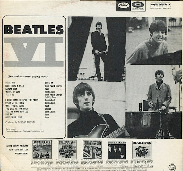 The Beatles - Beatles VI - LP 2