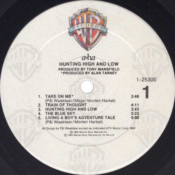 a-ha - Hunting High And Low - LP 3