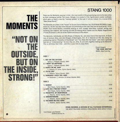 The Moments - Not On The Outside, But On The Inside, Strong! - LP 2