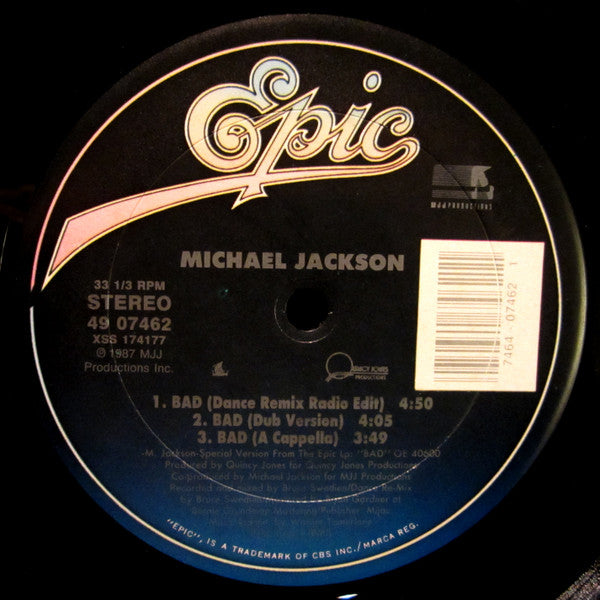 Michael Jackson - Bad - 12" 4