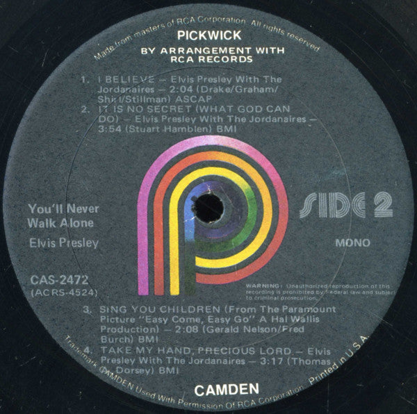 Elvis - You'll Never Walk Alone - LP 4