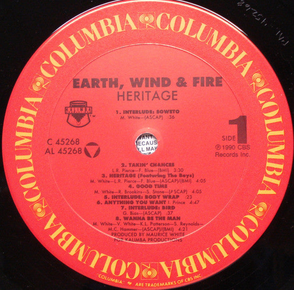 Earth, Wind & Fire - Heritage - LP 3