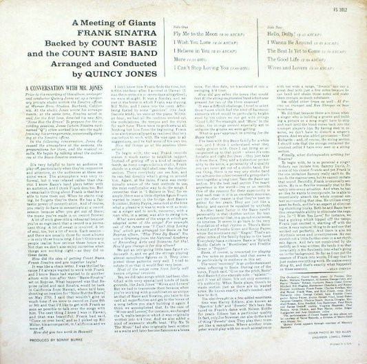 Frank Sinatra • Count Basie And His Orchestra - It Might As Well Be Swing - LP 2