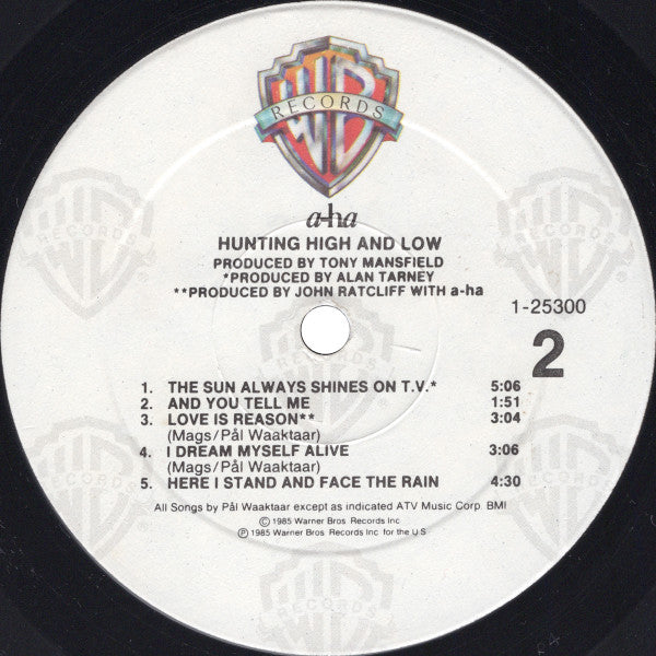 a-ha - Hunting High And Low - LP 4