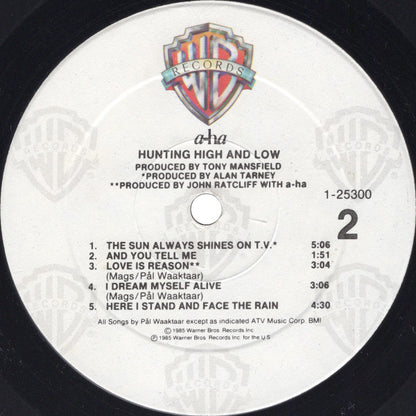 a-ha - Hunting High And Low - LP 4