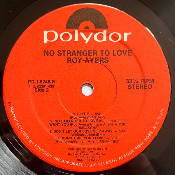 Roy Ayers - No Stranger To Love - LP 4