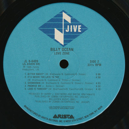Billy Ocean - Love Zone - LP 4