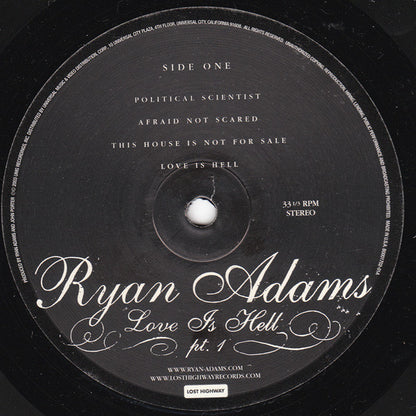 Ryan Adams - Love Is Hell Pts.1&2 - 10" 3