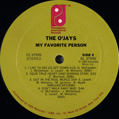 The O'Jays - My Favorite Person - LP 4