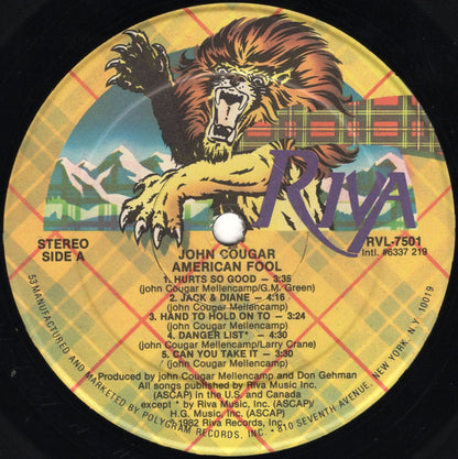 John Cougar - American Fool - LP 3
