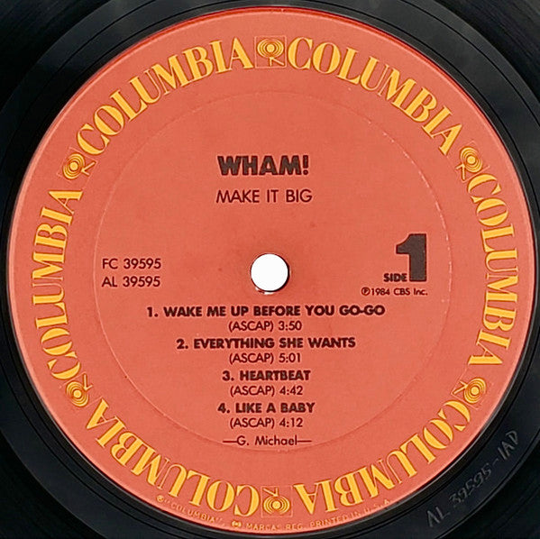 Wham! - Make It Big - LP 3
