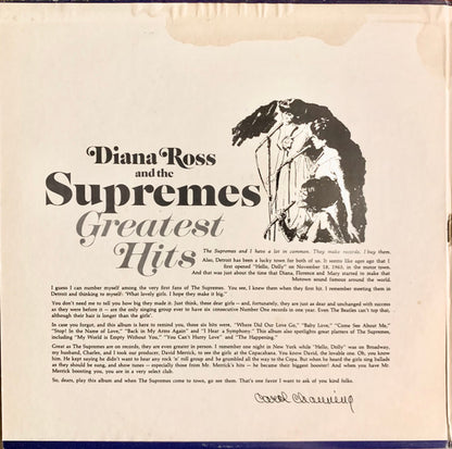 Diana Ross And The Supremes - Greatest Hits - LP 2