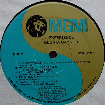 Gloria Gaynor - Experience Gloria Gaynor - LP 4