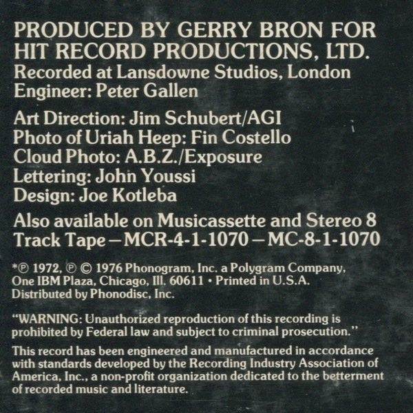 Uriah Heep - The Best Of Uriah Heep - LP 3