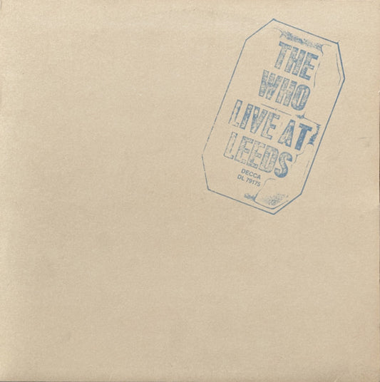 The Who - Live at Leeds - VINTAGE vinyl record for sale