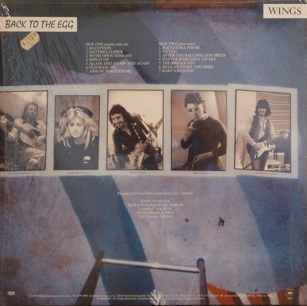 Wings - Back To The Egg - LP 2