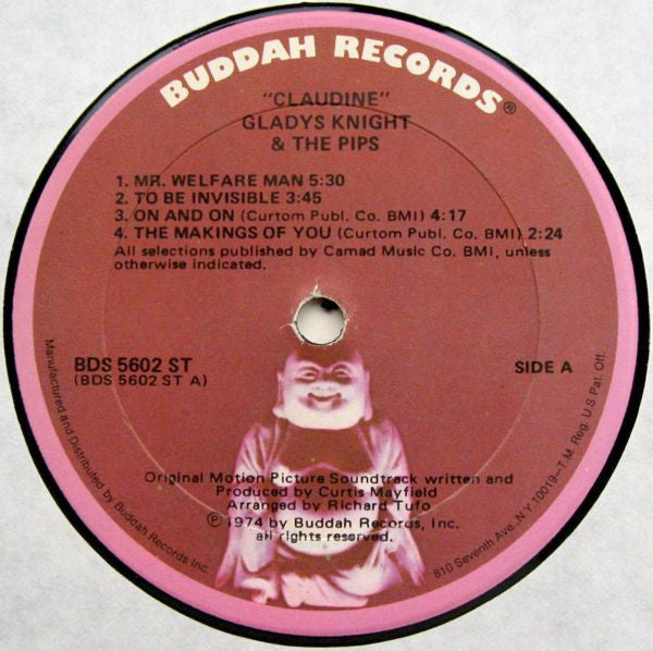 Gladys Knight & The Pips - Singing The Original Motion Picture Soundtrack / Claudine - LP 3