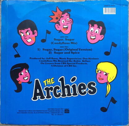 The Archies - Sugar, Sugar (Special Extended Candyfloss Mix) - 12" 2