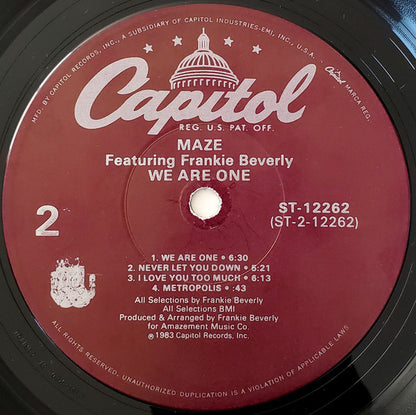 Maze Featuring Frankie Beverly - We Are One - LP 4