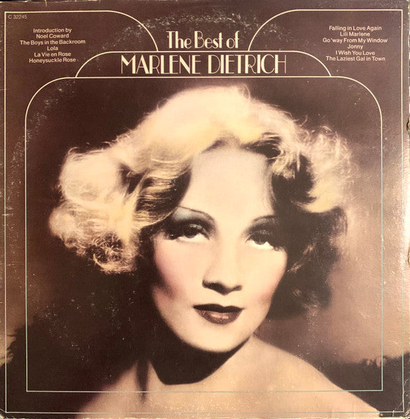Marlene Dietrich - The Best Of Marlene Dietrich - LP