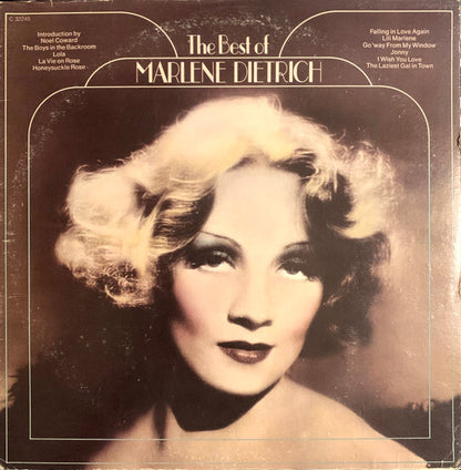Marlene Dietrich - The Best Of Marlene Dietrich - LP