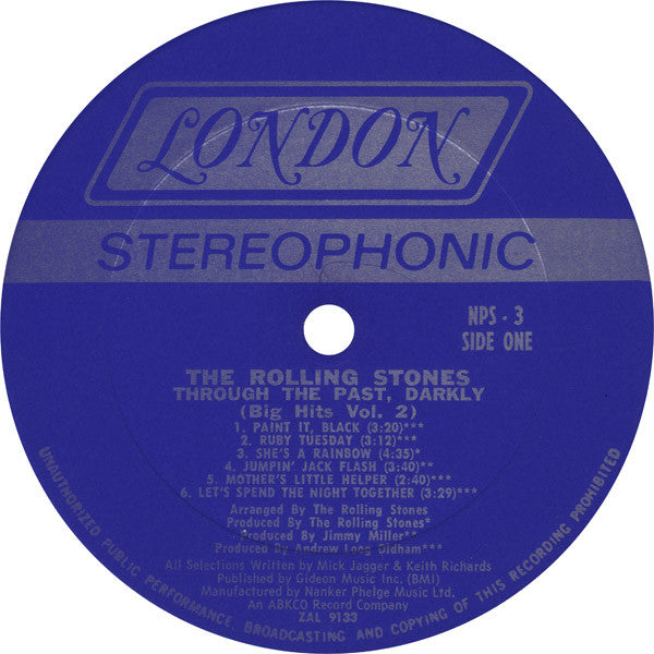 Rolling Stones - Through The Past, Darkly (Big Hits Vol. 2) - LP 4