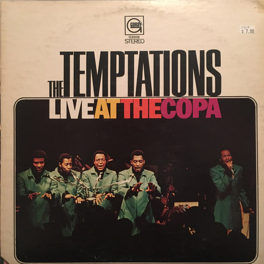The Temptations - Live at the Copa - VINTAGE vinyl record for sale